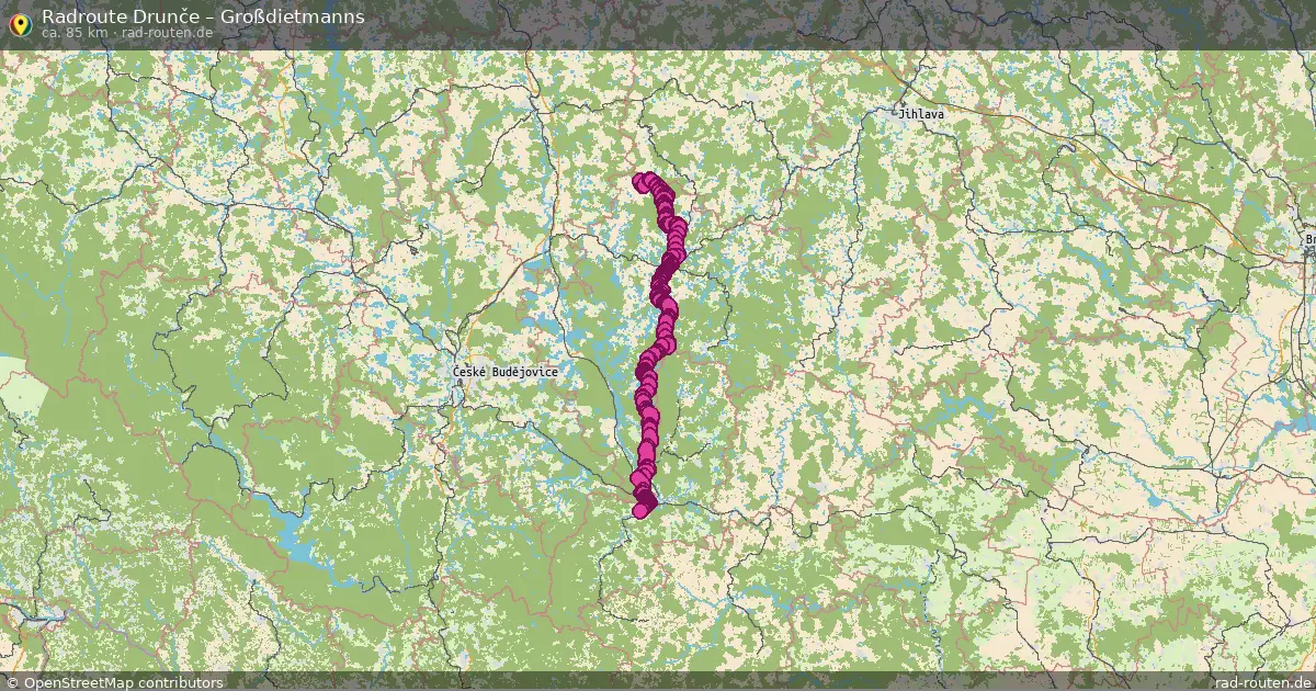 Radtour Drunče – Großdietmanns