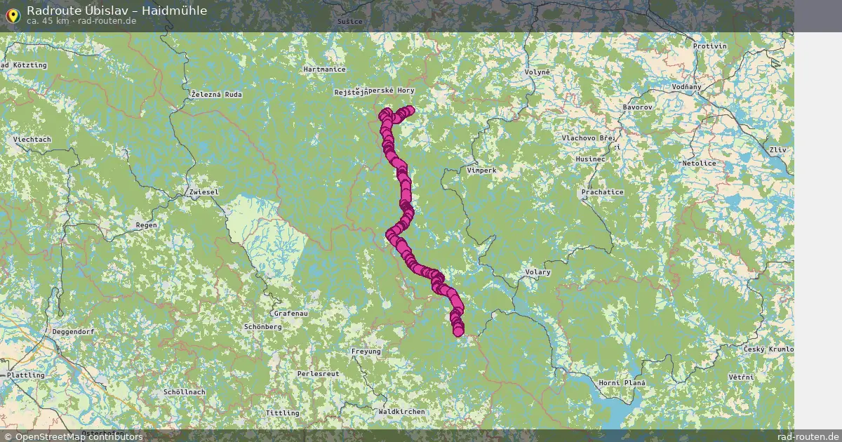 Radtour Úbislav – Haidmühle