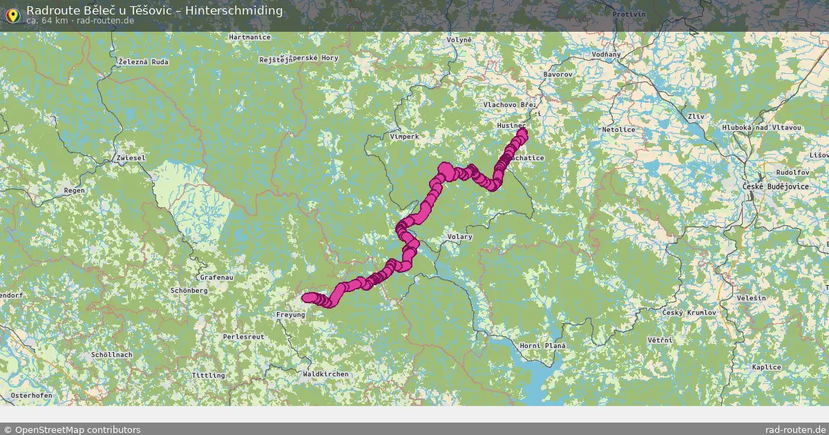 Radtour Běleč U Těšovic – Hinterschmiding