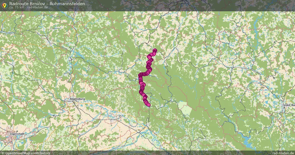 Radtour Brnířov – Ruhmannsfelden