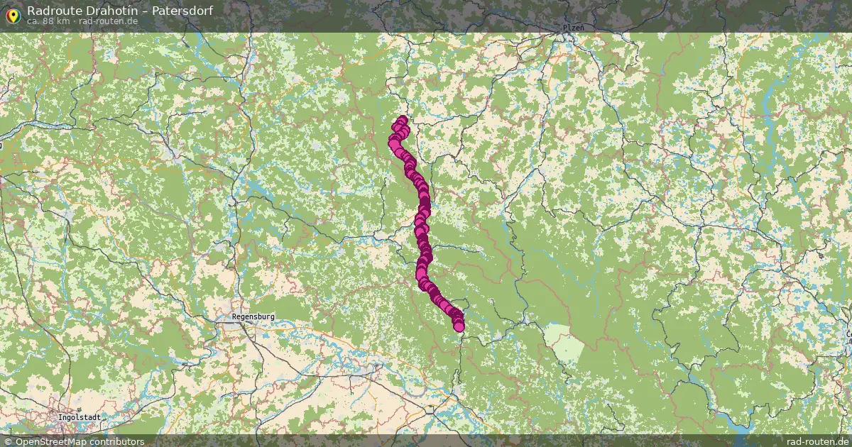 Radtour Drahotín – Patersdorf