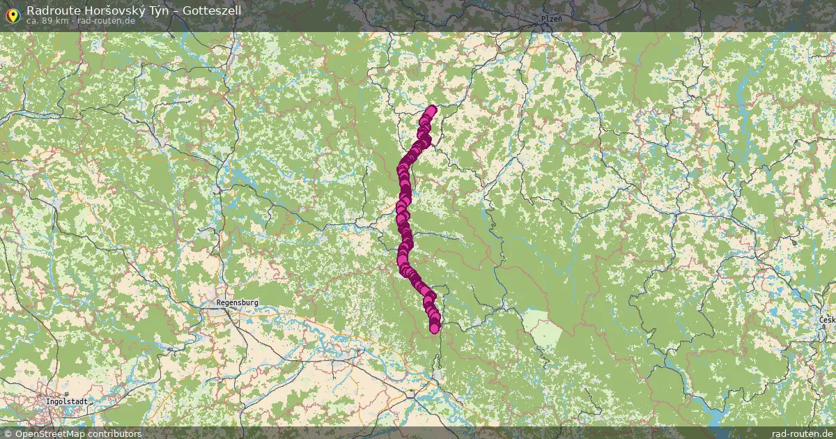 Radtour Horšovský Týn – Gotteszell