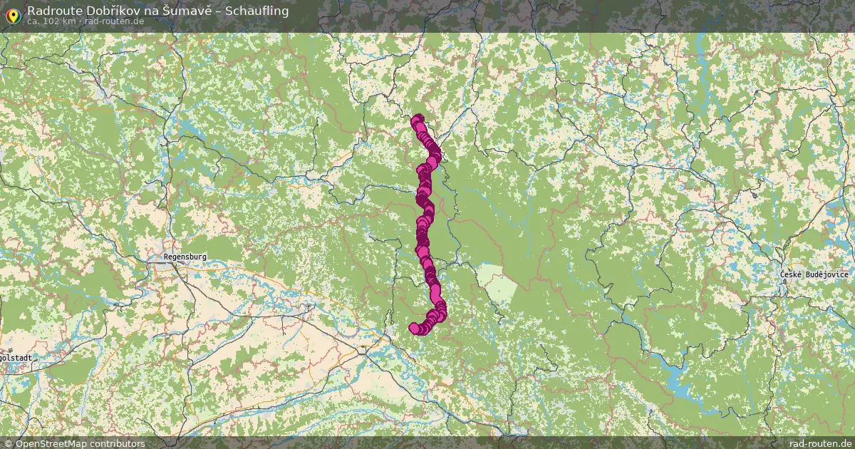 Radtour Dobříkov Na Šumavě – Schaufling