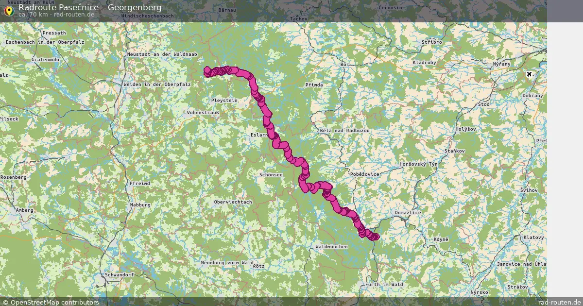 Radtour Pasečnice – Georgenberg