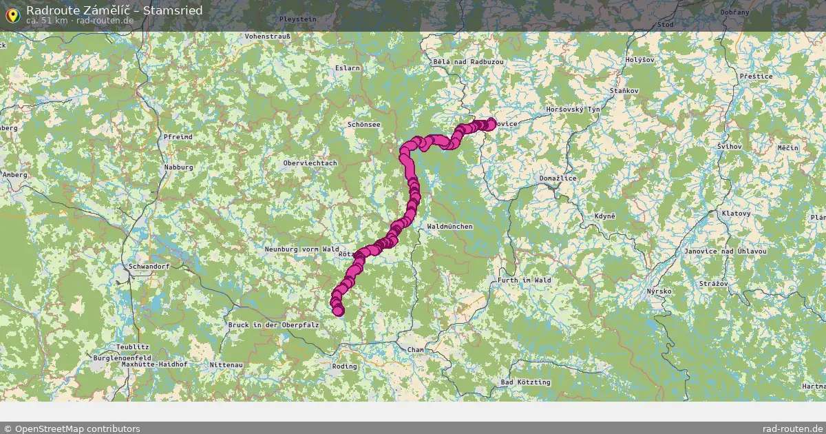 Radtour Zámělíč – Stamsried