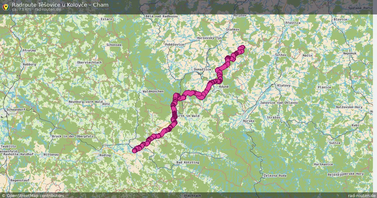 Radtour Těšovice U Kolovče – Cham