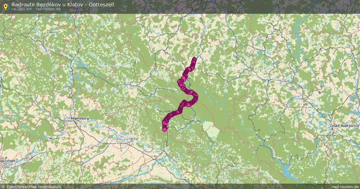 Radtour Bezděkov U Klatov – Gotteszell
