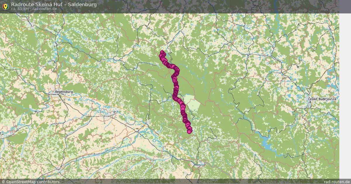 Radtour Skelná Huť – Saldenburg