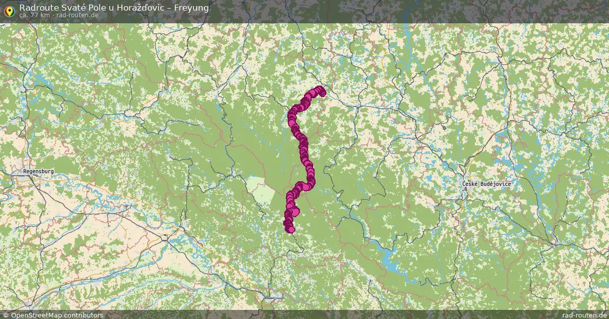 Radtour Svaté Pole U Horažďovic – Freyung
