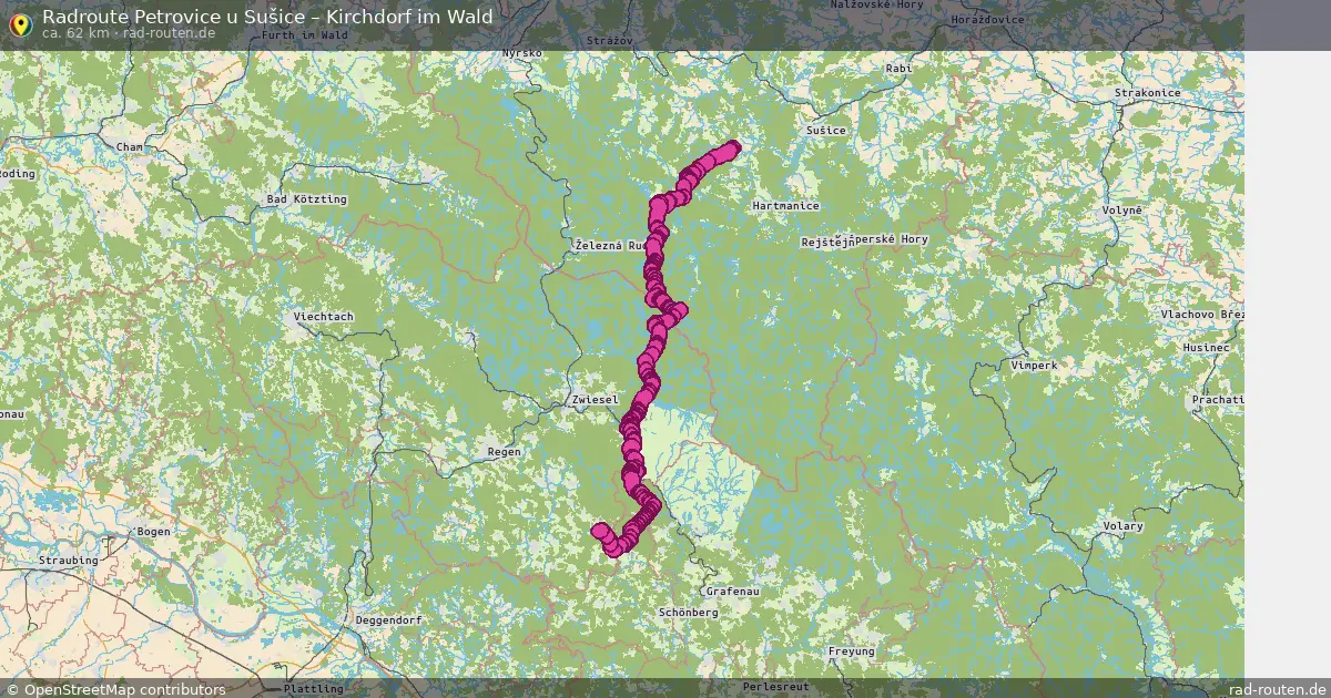 Radtour Petrovice U Sušice – Kirchdorf Im Wald
