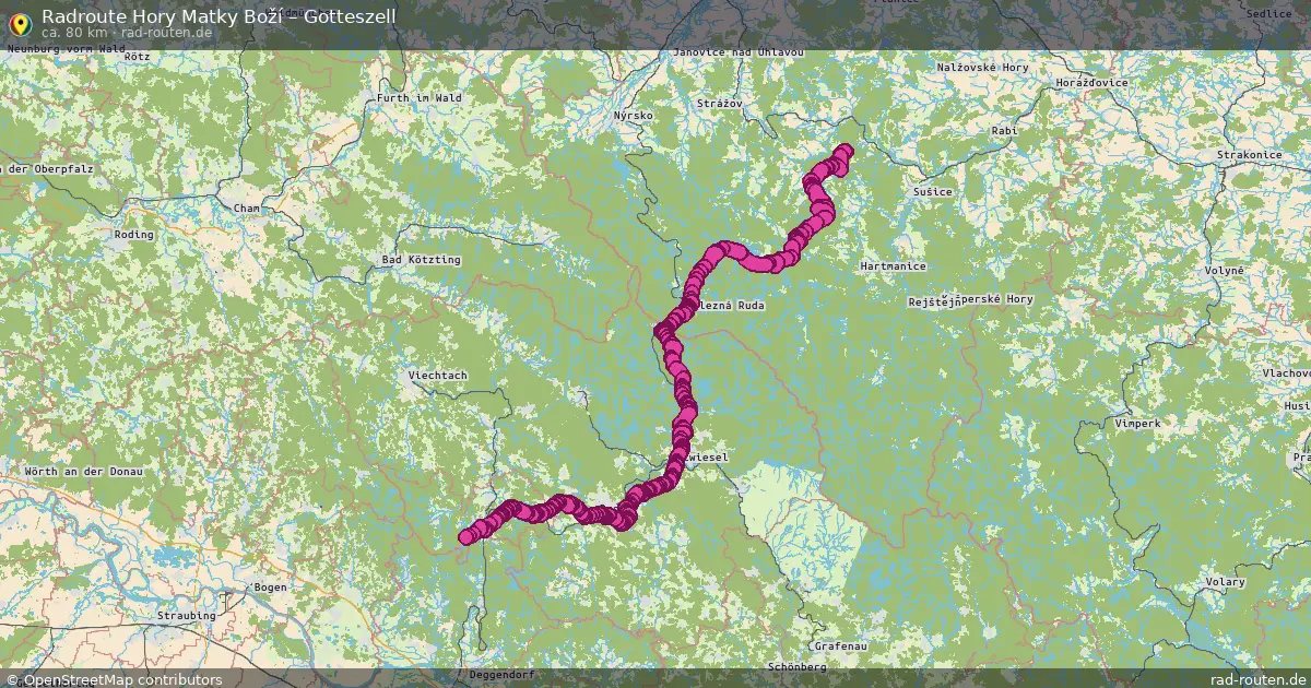 Radtour Hory Matky Boží – Gotteszell