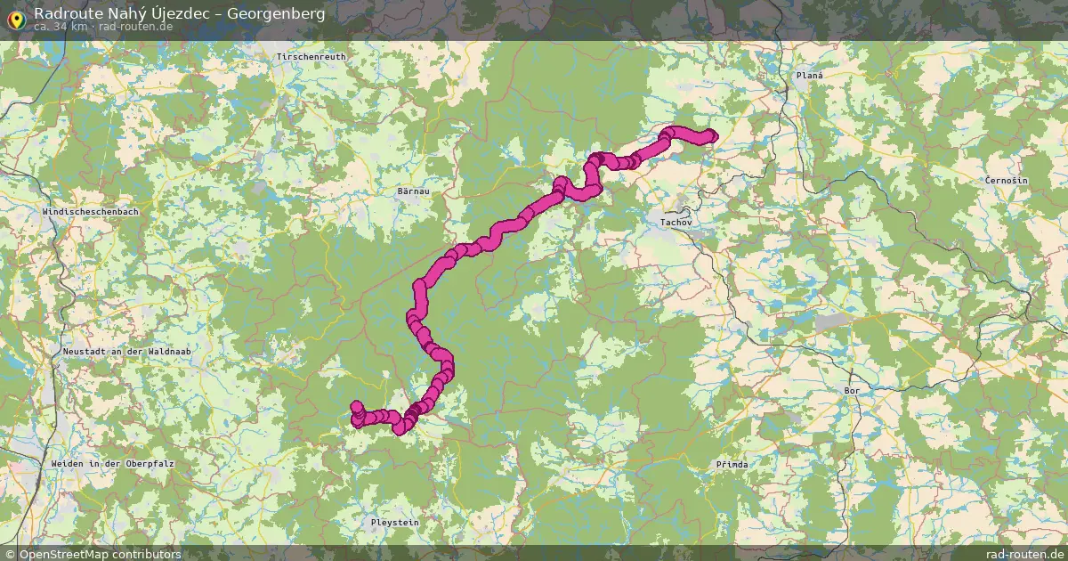 Radtour Nahý Újezdec – Georgenberg