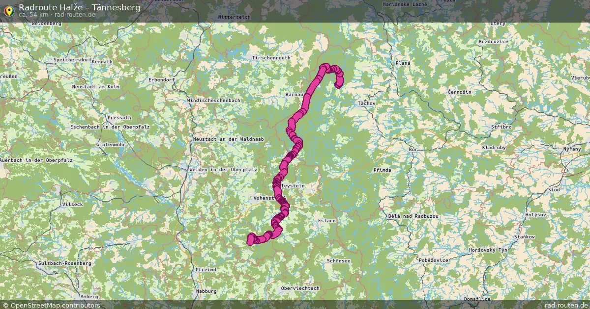 Radtour Halže – Tännesberg