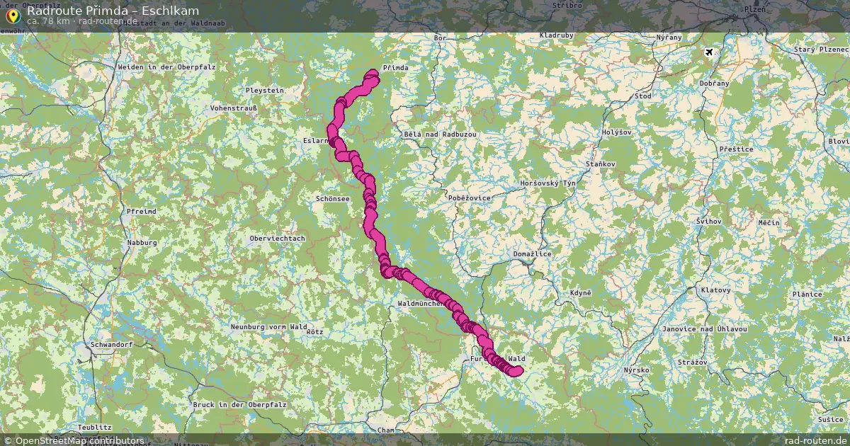 Radtour Přimda – Eschlkam