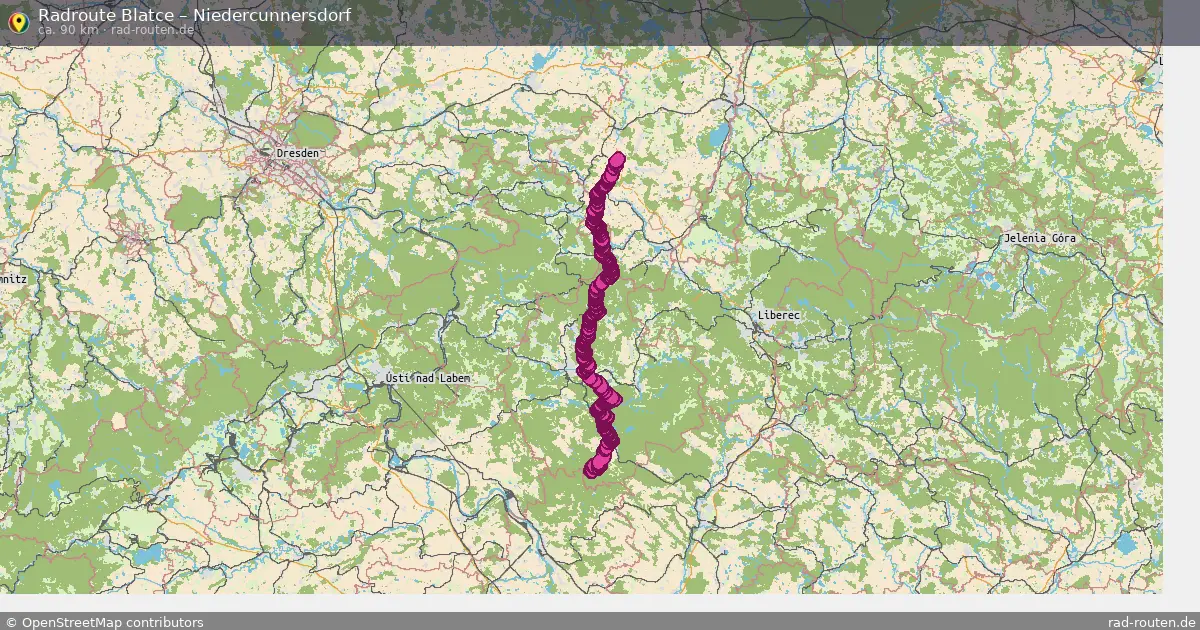 Radtour Blatce – Niedercunnersdorf