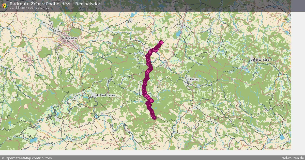 Radtour Žďár V Podbezdězí – Berthelsdorf