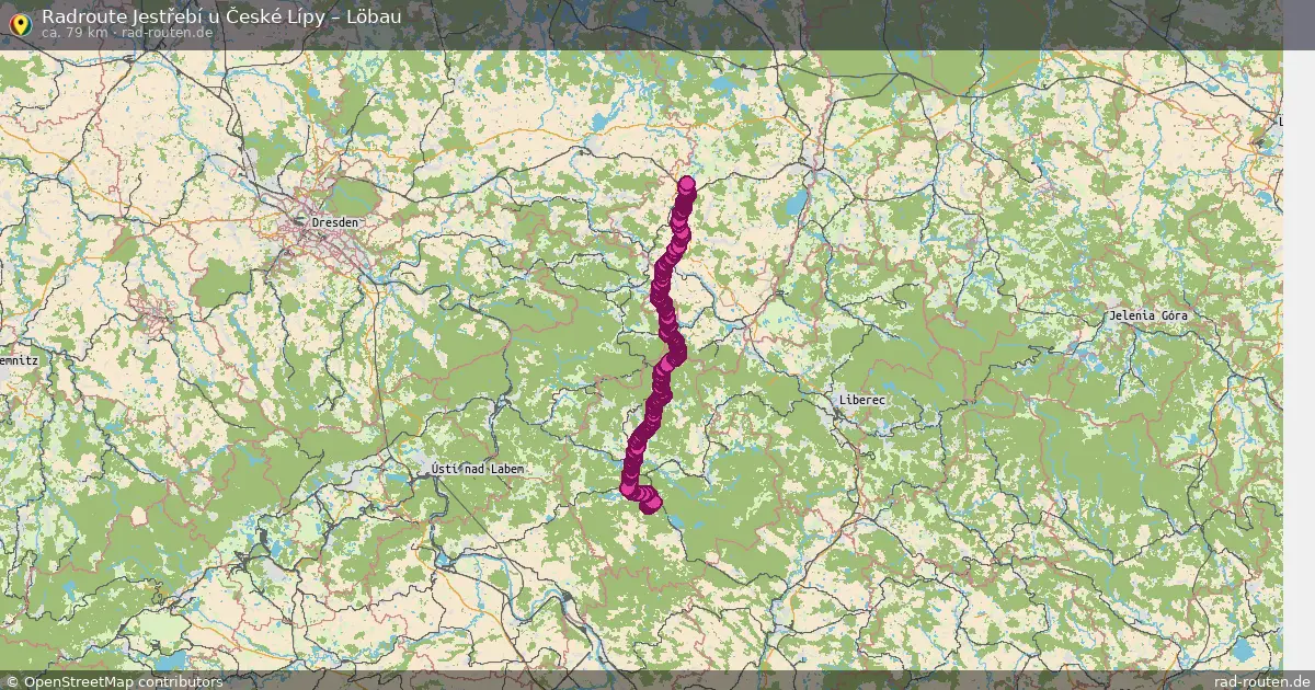 Radtour Jestřebí U České Lípy – Löbau