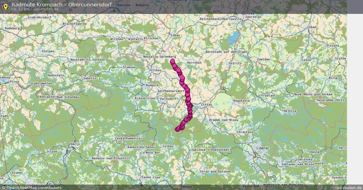 Radtour Krompach – Obercunnersdorf