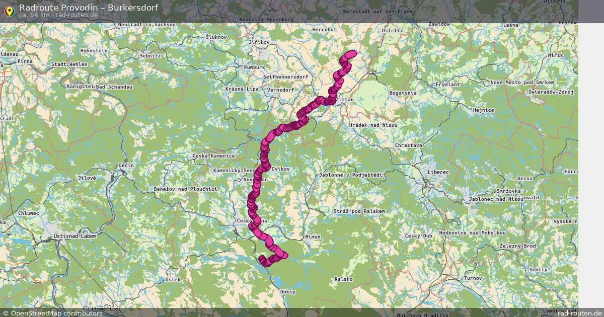 Radtour Provodín – Burkersdorf