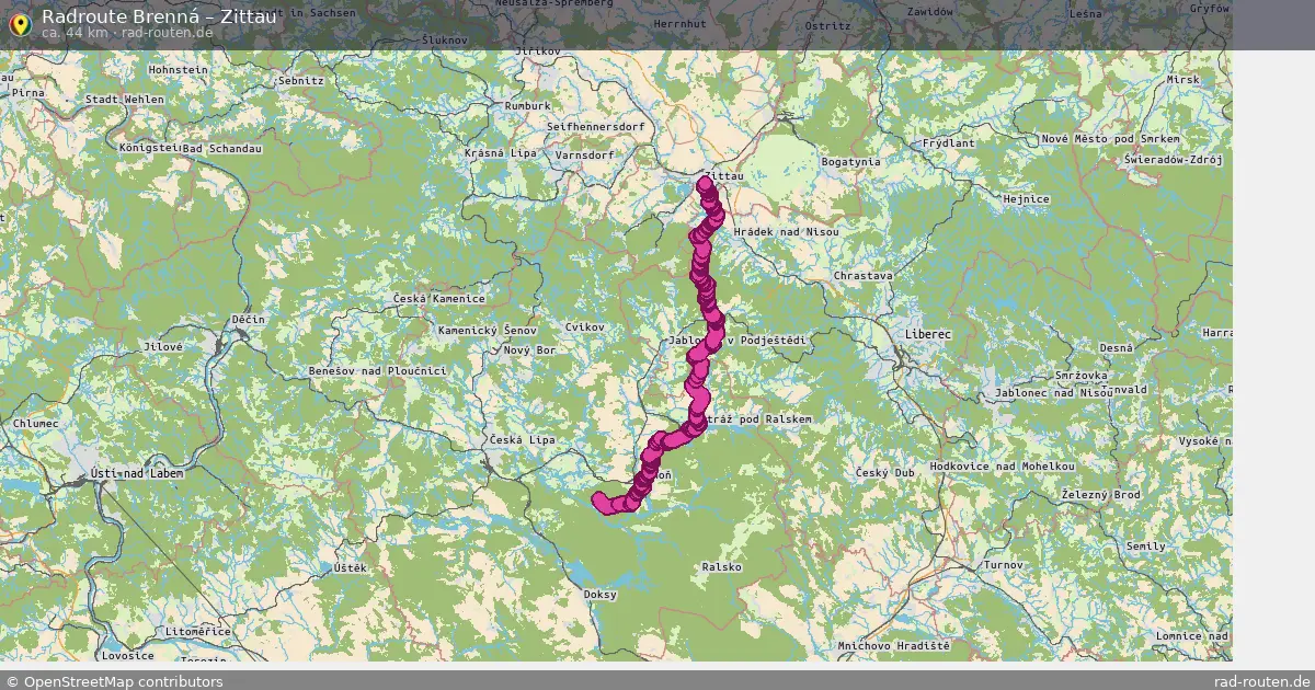 Radtour Brenná – Zittau