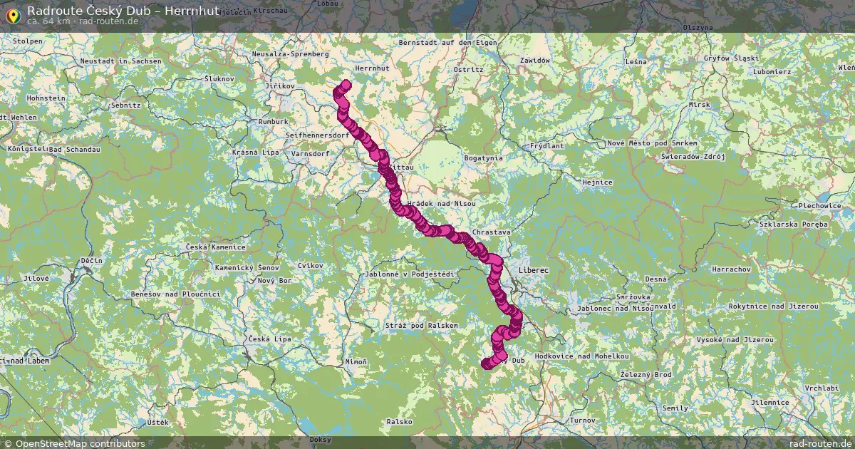 Radtour Český Dub – Herrnhut