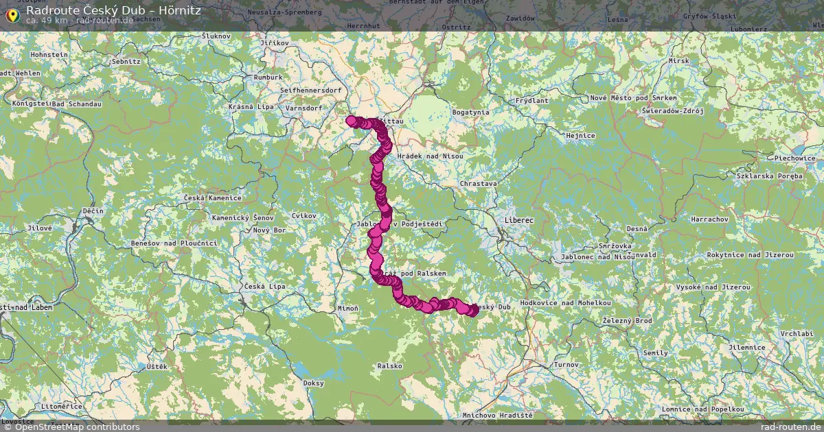 Radtour Český Dub – Hörnitz