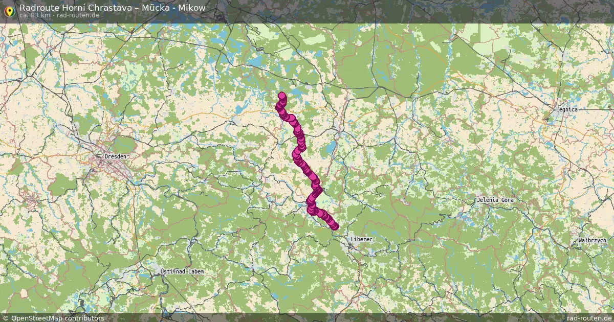 Radtour Horní Chrastava – Mücka - Mikow