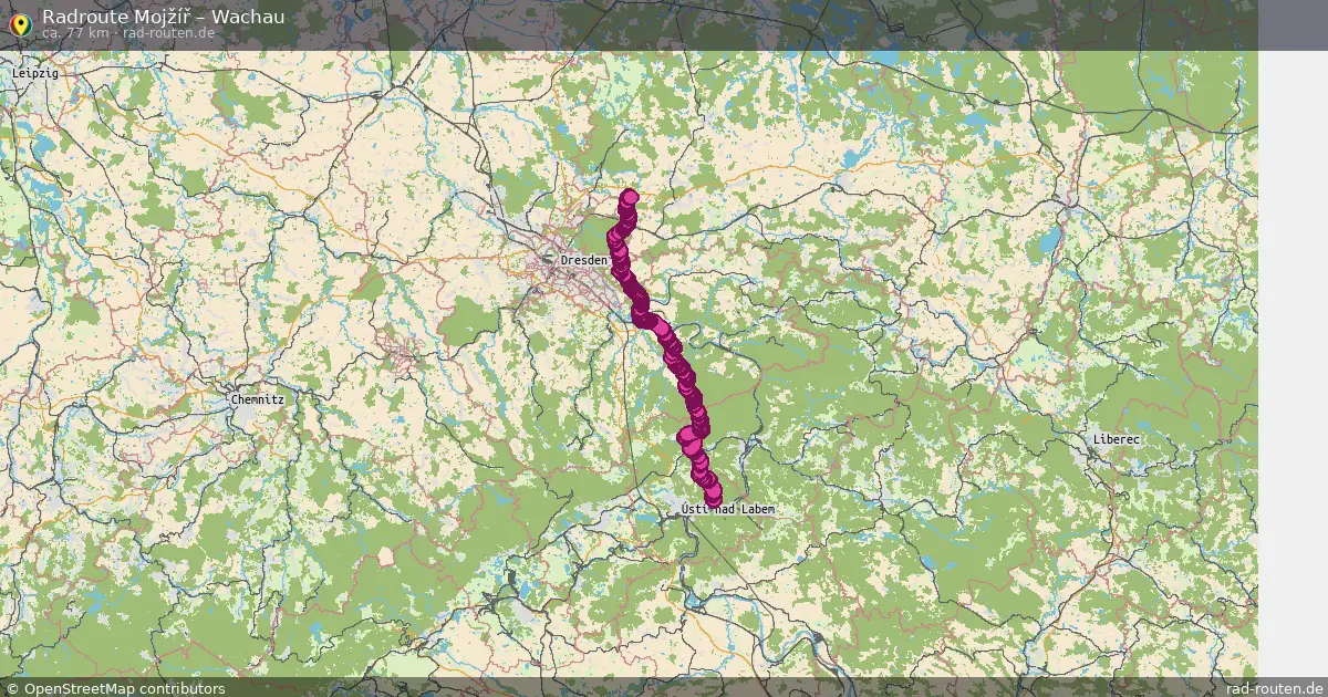 Radtour Mojžíř – Wachau