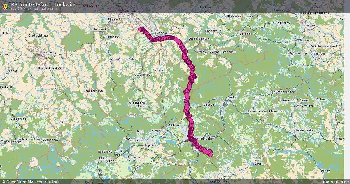 Radtour Tašov – Lockwitz
