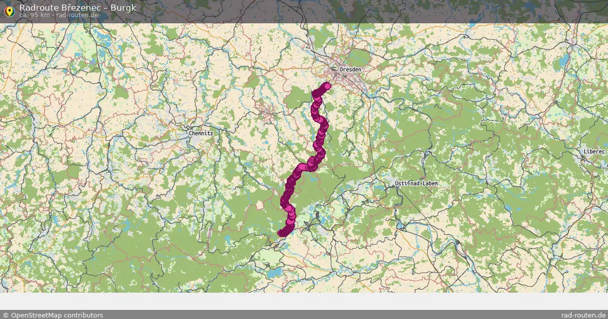 Radtour Březenec – Burgk