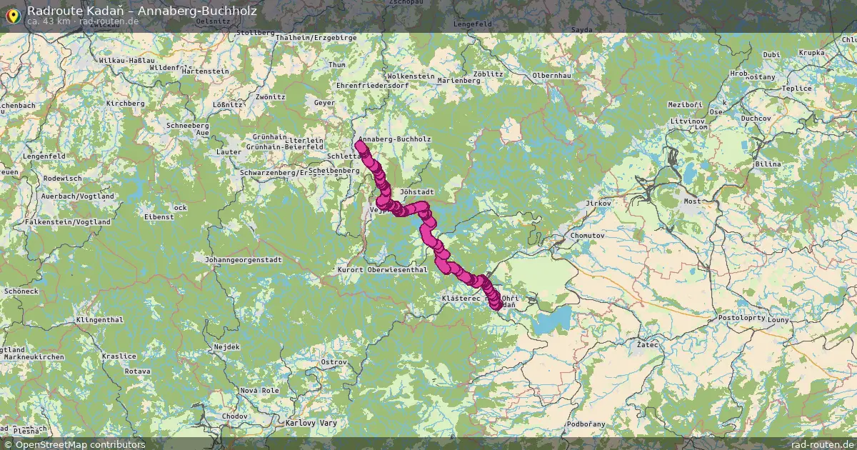 Radtour Kadaň – Annaberg-Buchholz
