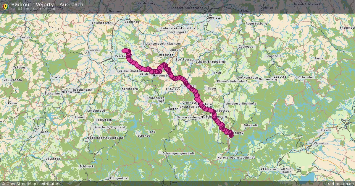 Radtour Vejprty – Auerbach