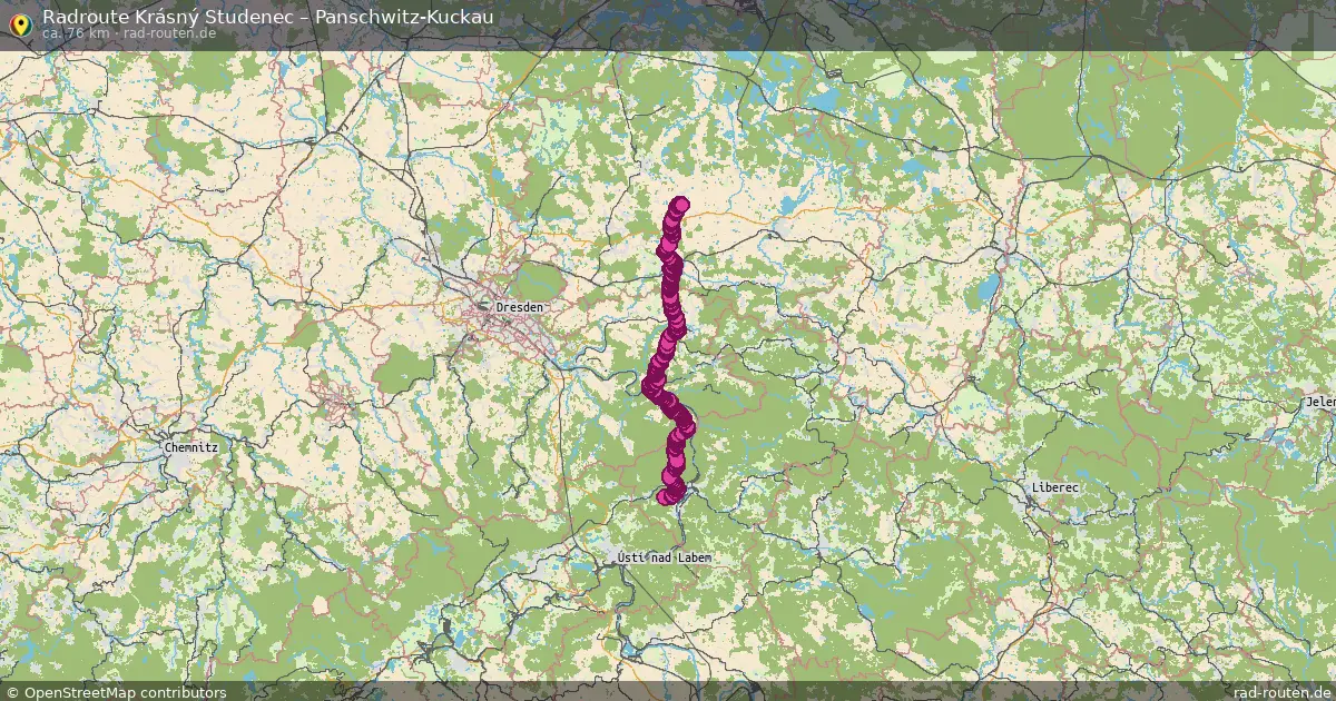 Radtour Krásný Studenec – Panschwitz-Kuckau