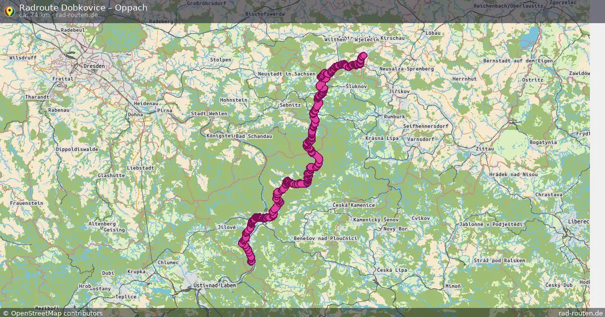 Radtour Dobkovice – Oppach