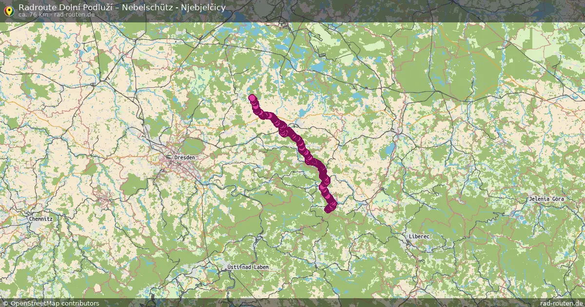 Radtour Dolní Podluží – Nebelschütz - Njebjelčicy