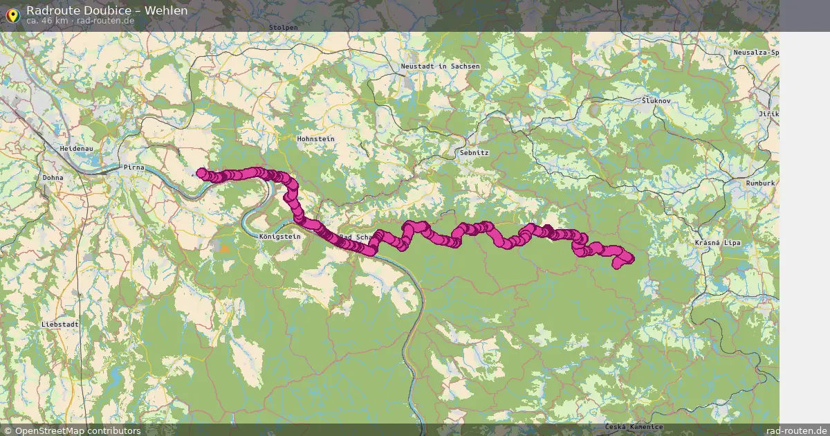 Radtour Doubice – Wehlen