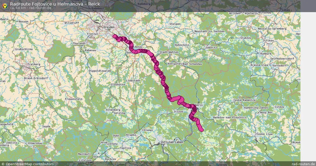 Radtour Fojtovice U Heřmanova – Reick