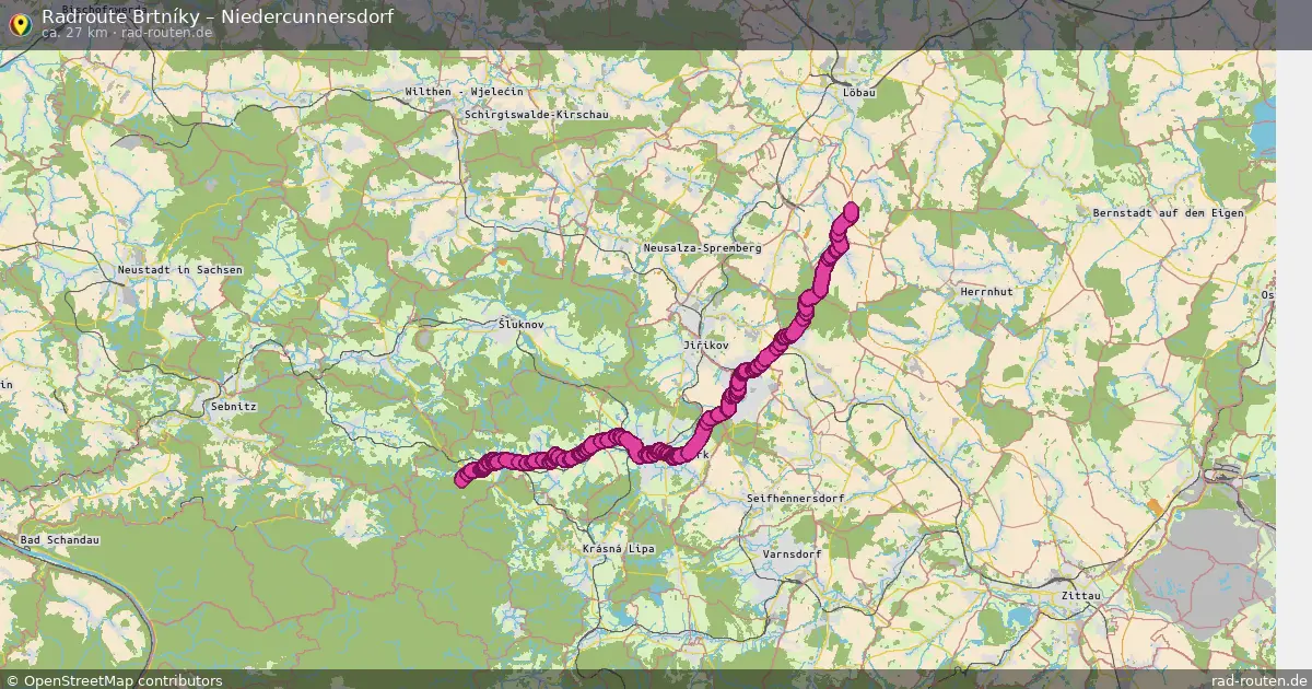 Radtour Brtníky – Niedercunnersdorf