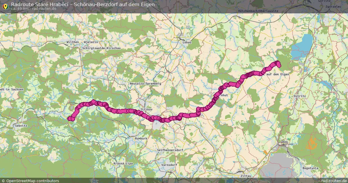 Radtour Staré Hraběcí – Schönau-Berzdorf Auf Dem Eigen