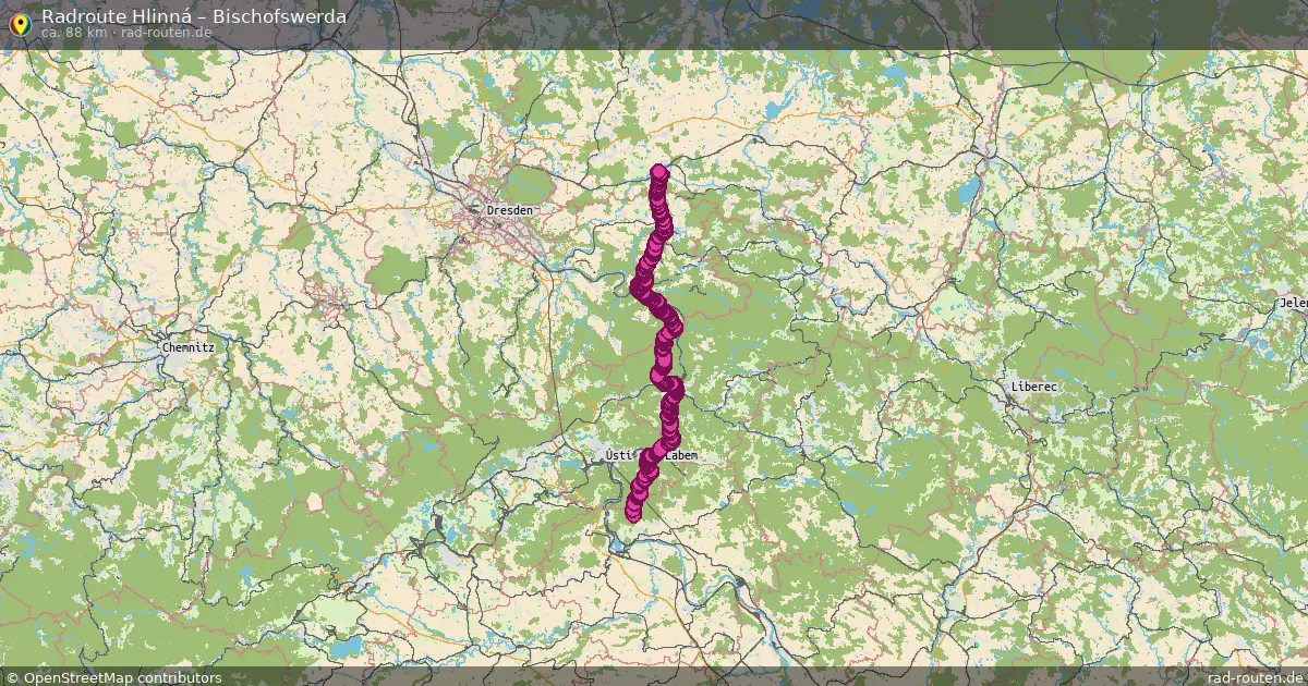 Radtour Hlinná – Bischofswerda