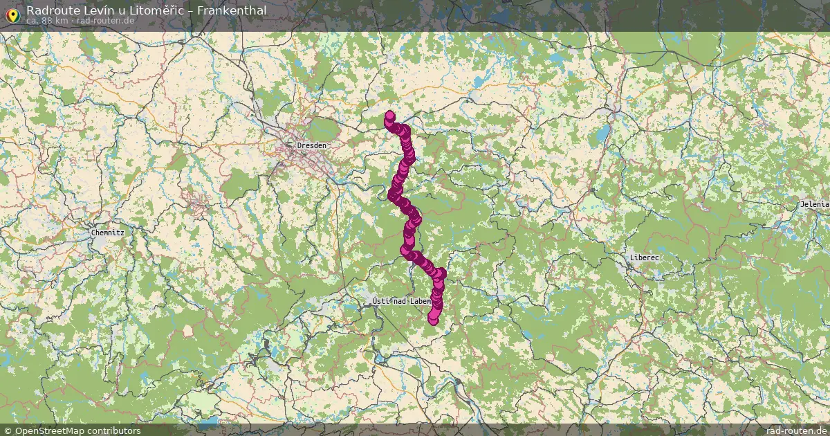 Radtour Levín U Litoměřic – Frankenthal