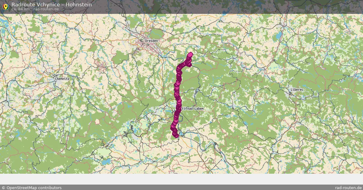 Radtour Vchynice – Hohnstein