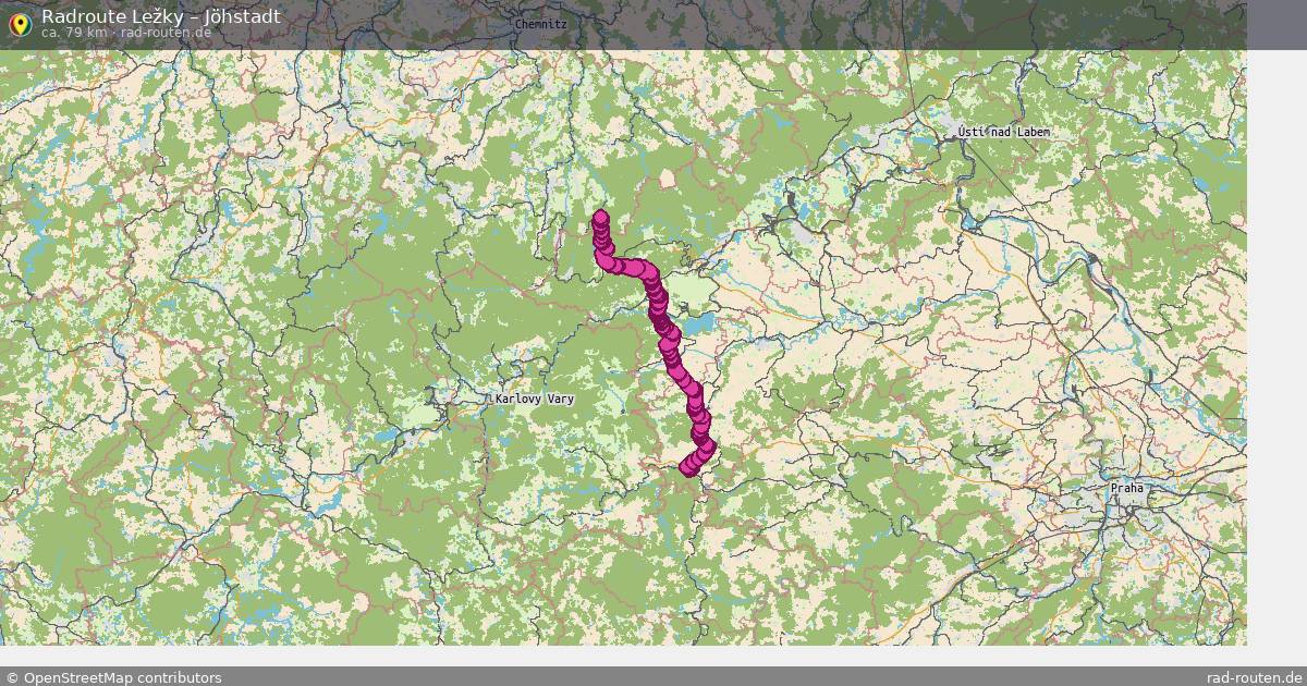 Fahrradroute Ležky – Jöhstadt