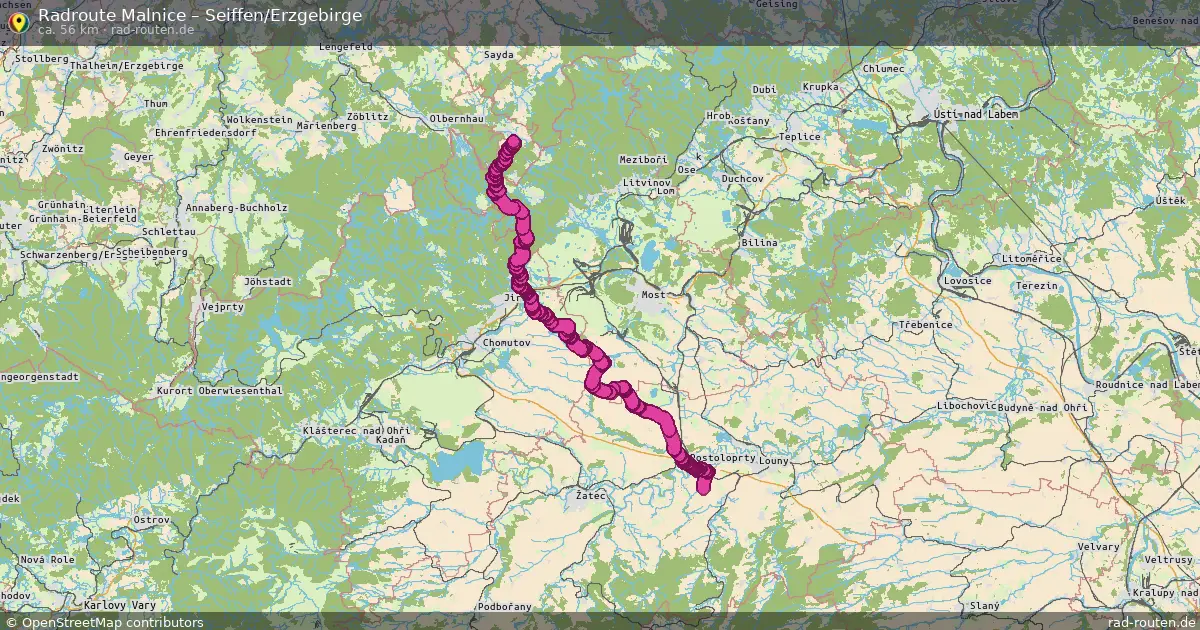 Radtour Malnice – Seiffen Erzgebirge
