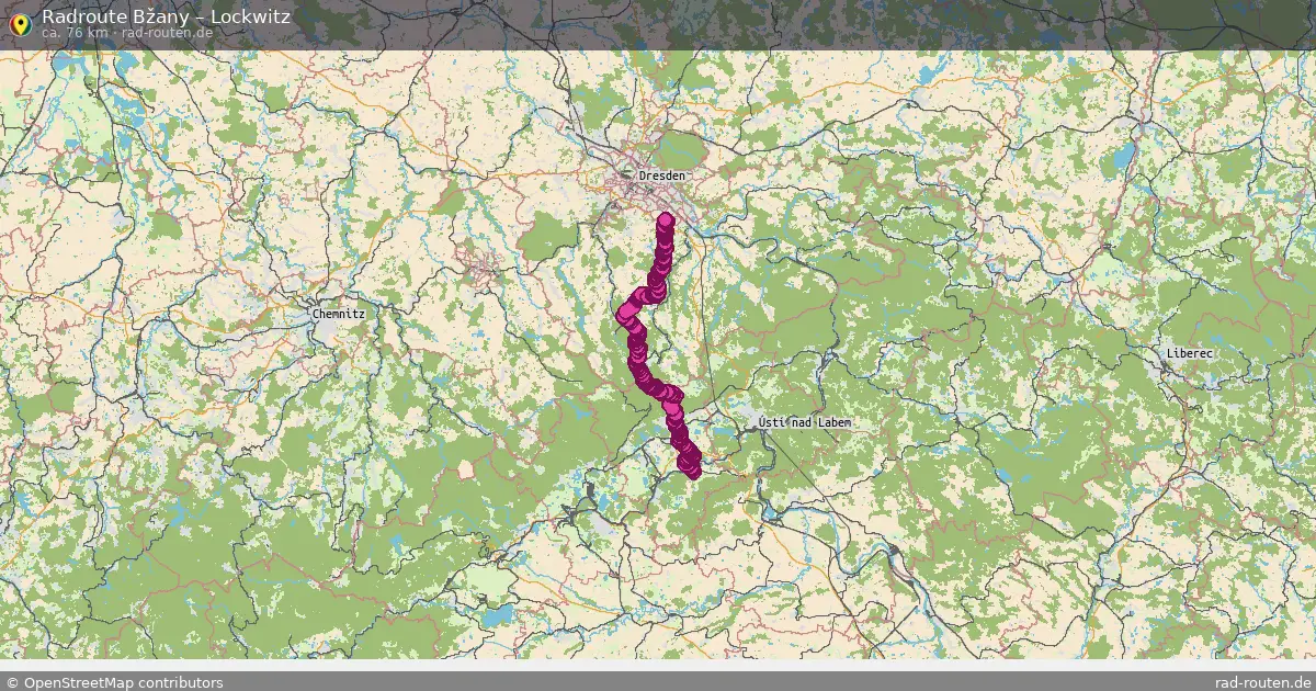 Radtour Bžany – Lockwitz