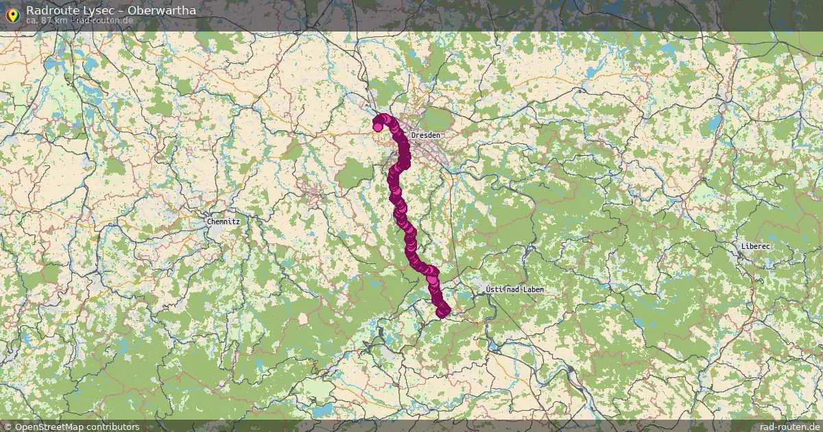 Radtour Lysec – Oberwartha
