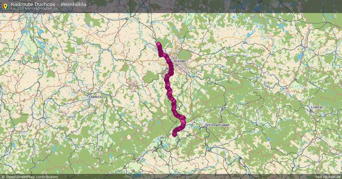 Radtour Duchcov – Weinböhla