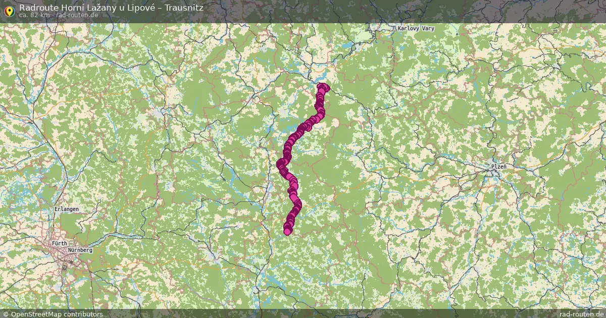 Radtour Horní Lažany U Lipové – Trausnitz