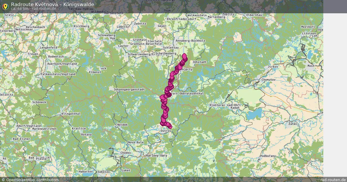 Radtour Květnová – Königswalde