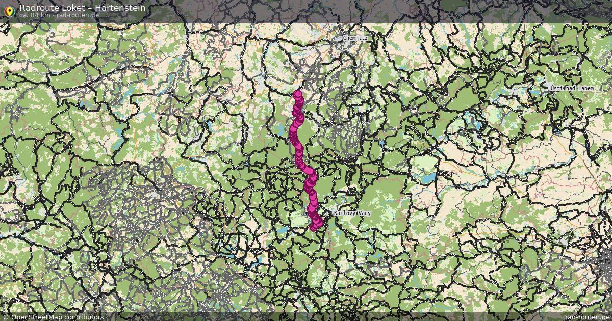 Fahrradroute Loket – Hartenstein